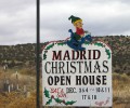 Madrid Christmas announcement sign